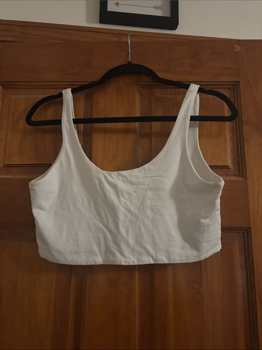 Cotton On White Scoop Neck Crop Top